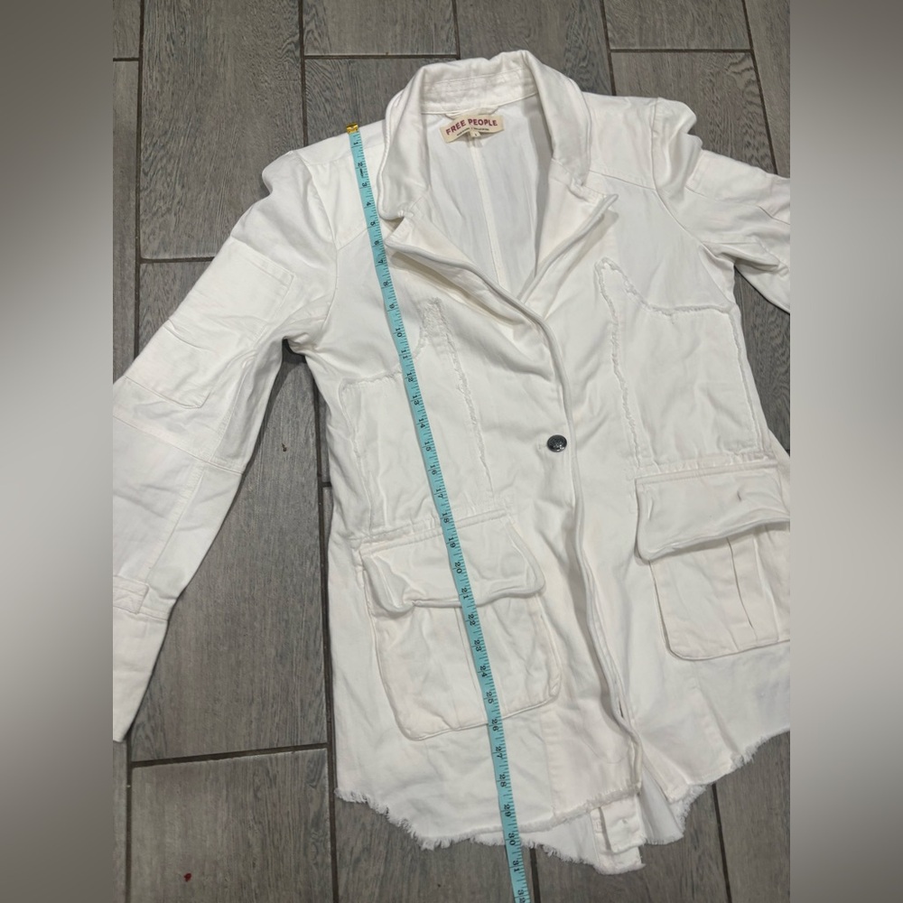 Free People Lila Cardigan White Size Large - Picture 6 of 8